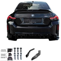Oneway zadn� bo�n� difusory BMW M2 G87 Coupe -- od roku v�roby 2023- - leskl� �ern�