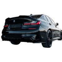 Oneway zadn� bo�n� difusory BMW 3 G20/G21 M-Pack -- rok v�roby 2018-2022 - leskl� �ern�