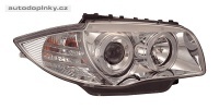 P�edn� sv�tla (lampy) Chrom s Angel Eyes BMW 1 E87 -- od roku v�roby 2004-