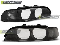 P�edn� sv�tla BMW E39, 1995-2000, Kryty sv�tel, n�hradn� sklo, black proveden�