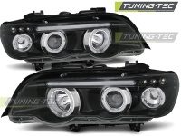 P�edn� sv�tla BMW X5, 1999-2003, Angel Eyes, �ern� black, diody